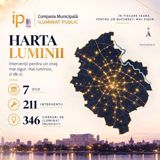 Harta luminii: ce intervenții face CMIPB în oraș - Bucuresti