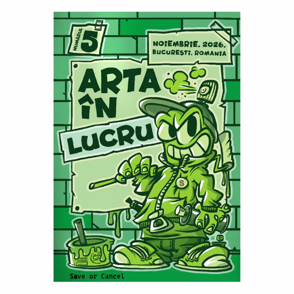 Pisica Pătrată pictează coperta noii reviste Artă în lucru - Cultura