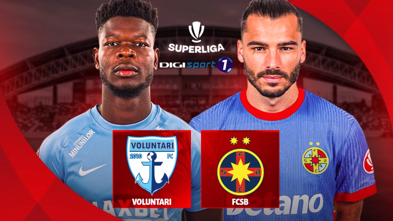Voluntari – FCSB, diseară de la 21:00, pe DGS 1